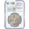 Image 2 : 1953 S. Rhodesia Silver Crown NGC MS64