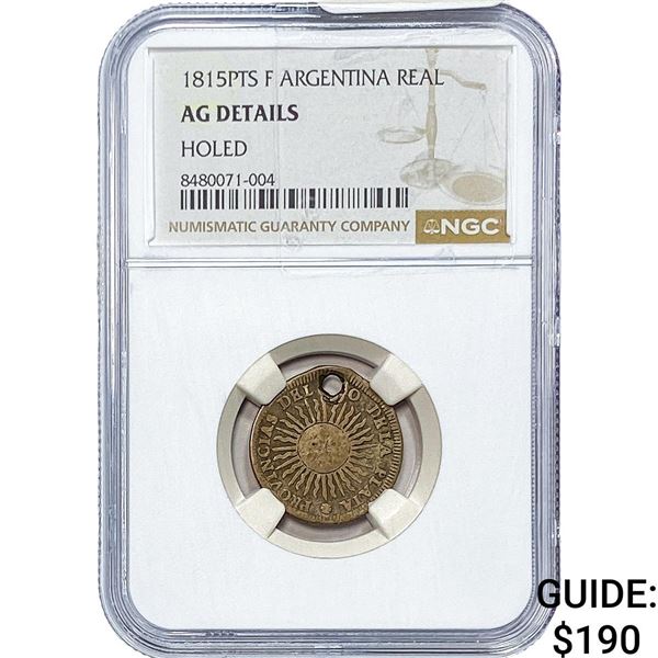 1815-PTS Argentina Silver Real NGC AG Details