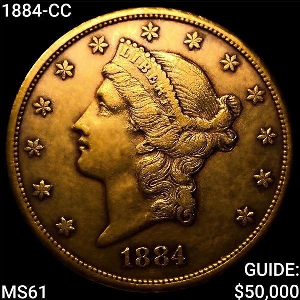 1884-CC $20 Gold Double Eagle UNCIRCULATED