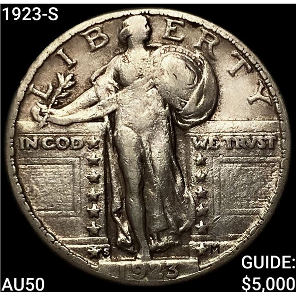 1923-S Standing Liberty Quarter CLOSELY UNCIRCULATED