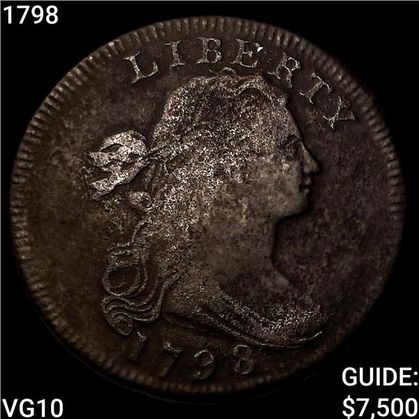 1798 Draped Bust Large Cent NICELY CIRCULATED