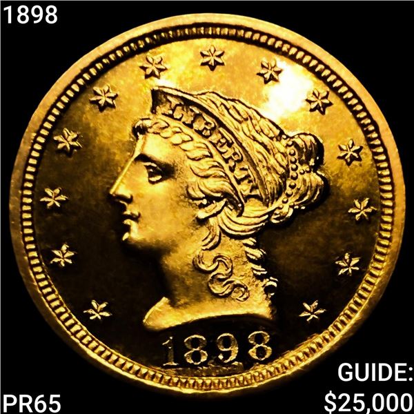 1898 $2.50 Gold Quarter Eagle GEM PROOF