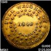 Image 1 : 1849 Norris $5 California Gold UNCIRCULATED