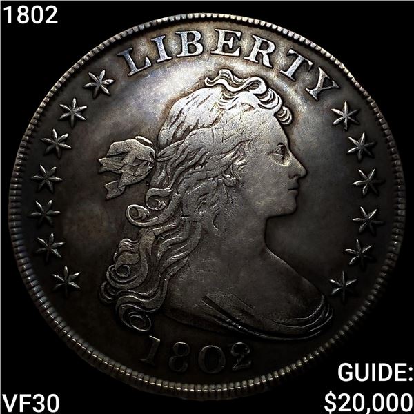 1802 Draped Bust Dollar LIGHTLY CIRCULATED