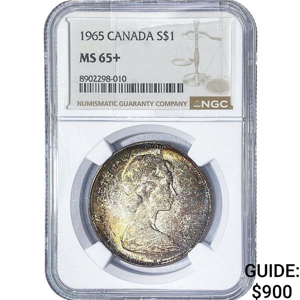 1965 Sliver $1 Canada NGC MS65+