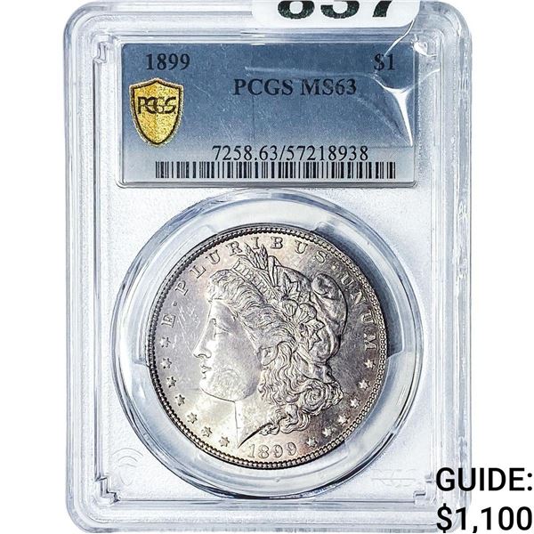 1899 Morgan Silver Dollar PCGS MS63