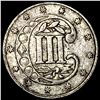 Image 2 : 1854 Silver Three-Cent Piece CLOSELY  UNCIRCULATED