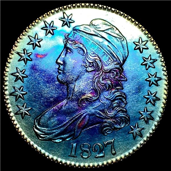 1827 Silver Capped Bust Half Dollar CLOSELY  UNCIRCULATED
