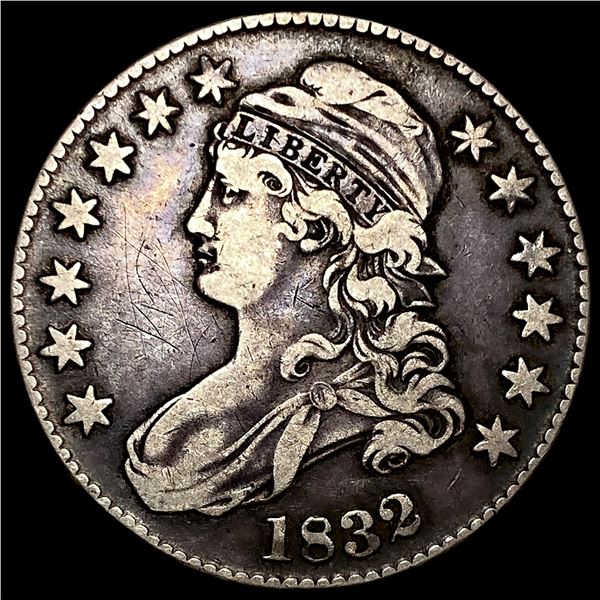 1832 Silver Capped Bust Half Dollar ABOUT  UNCIRCULATED