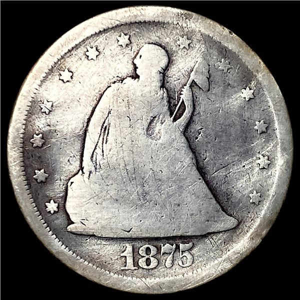 1875-S Silver Twenty Cents NICELY CIRCULATED