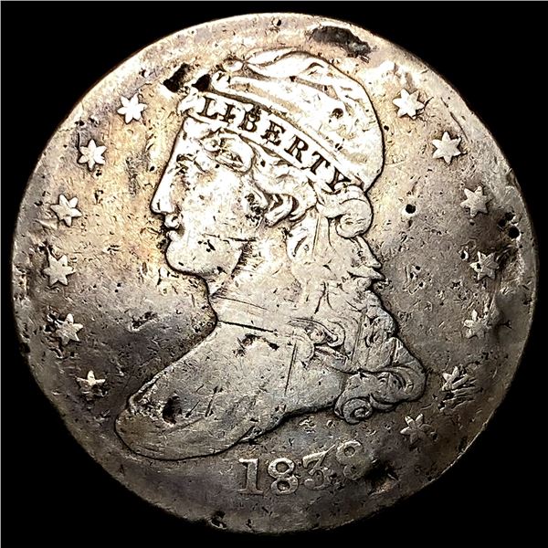 1838 Silver Half Dollar (Capped Bust) NICELY  CIRCULATED