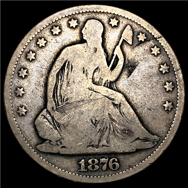 1876-S Silver Half Dollar LIGHTLY CIRCULATED