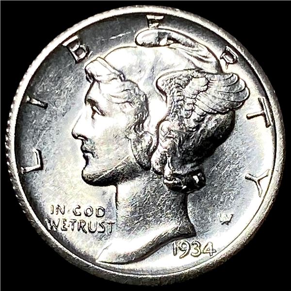 1934-D Silver Mercury Dime UNCIRCULATED