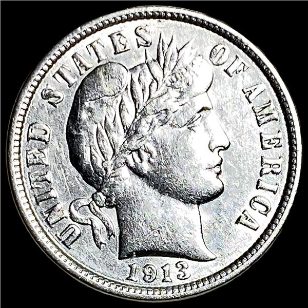 1913 Silver Barber Dime CLOSELY UNCIRCULATED