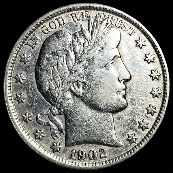 1902 Silver Barber Half Dollar CHOICE AU