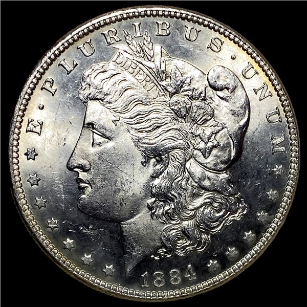 1884 Silver Morgan Dollar NEARLY UNCIRCULATED