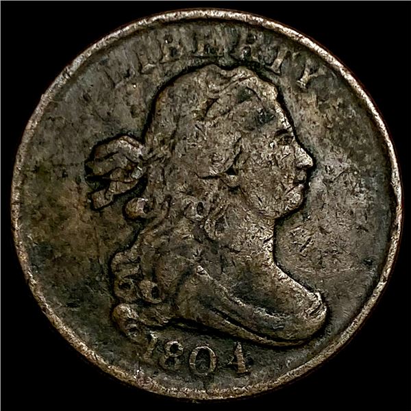 1804 Draped Bust Half Cent NICELY CIRCULATED