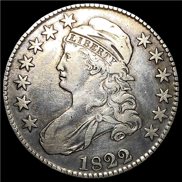 1822 Silver Capped Bust Half Dollar LIGHTLY  CIRCULATED