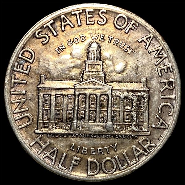 1946 Silver Iowa Centennial Half Dollar  CLOSELY UNCIRCULATED