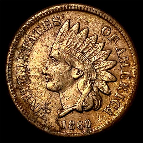 1860 Copper-Nickel Indian Head Cent CLOSELY  UNCIRCULATED