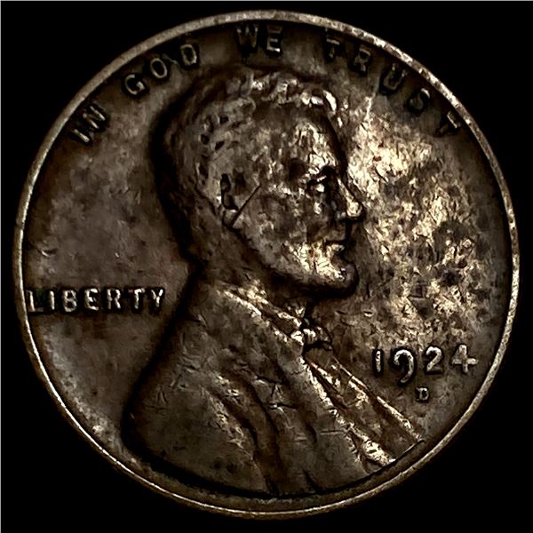 1924-D Lincoln Wheat Cent NEARLY UNCIRCULATED