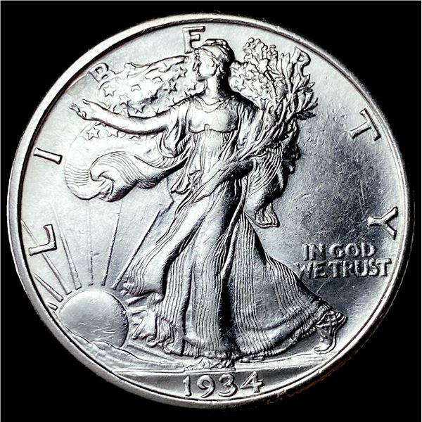 1934 Silver Half Dollar Walking Liberty  UNCIRCULATED