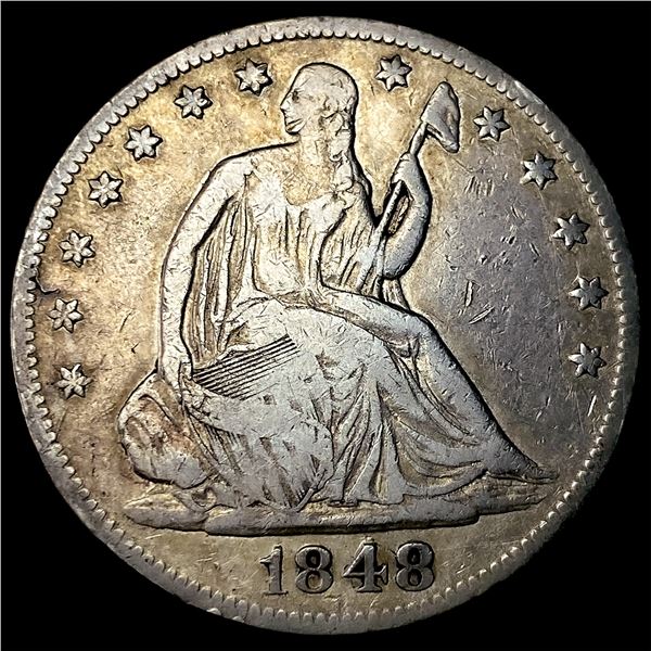 1848-O Silver Half Dollar LIGHTLY CIRCULATED