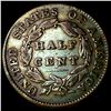 Image 2 : 1832 Copper Half Cent LIGHTLY CIRCULATED