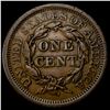 Image 2 : 1855 Braided Hair Large Cent CLOSELY  UNCIRCULATED