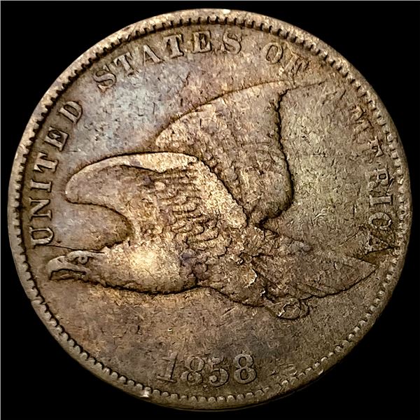 1858 Copper-Nickel Flying Eagle Cent LIGHTLY  CIRCULATED