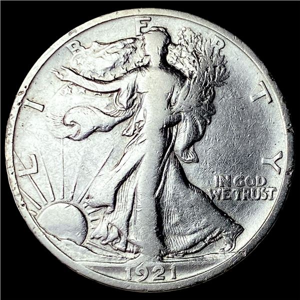 1921-S Silver Walking Liberty Half Dollar  LIGHTLY CIRCULATED