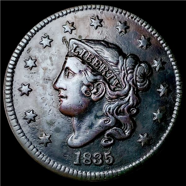 1835 Coronet Head Large Cent CLOSELY  UNCIRCULATED