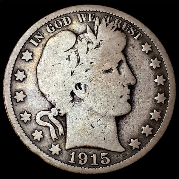 1915 Silver Barber Half Dollar NICELY  CIRCULATED