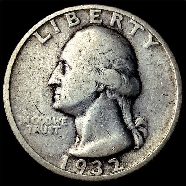 1932-D Silver Washington Quarter NEARLY  UNCIRCULATED