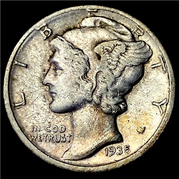 1935-D Silver Mercury Dime CLOSELY  UNCIRCULATED
