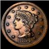 Image 1 : 1854 Braided Hair Large Cent CLOSELY  UNCIRCULATED