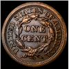 Image 2 : 1854 Braided Hair Large Cent CLOSELY  UNCIRCULATED