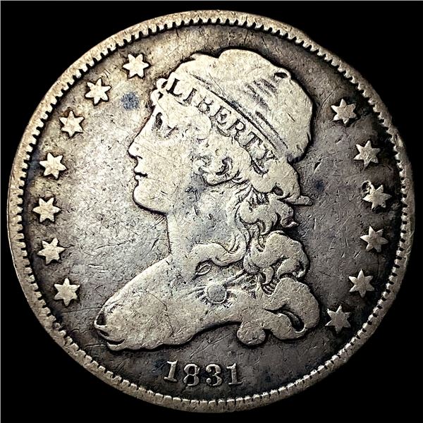1831 Capped Bust Silver Quarter LIGHTLY  CIRCULATED