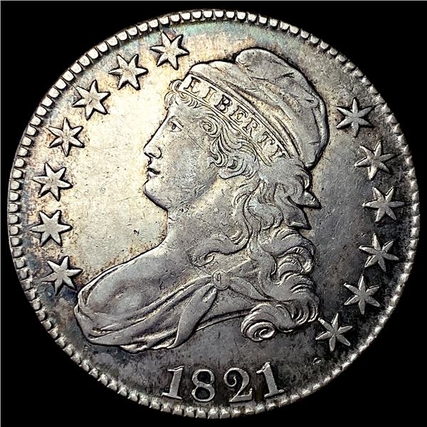 1821 Silver Capped Bust Half Dollar CLOSELY  UNCIRCULATED
