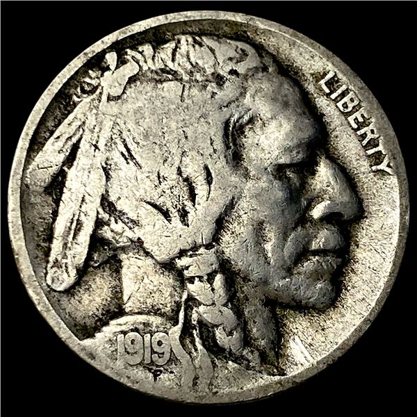 1919-D Buffalo Nickel LIGHTLY CIRCULATED