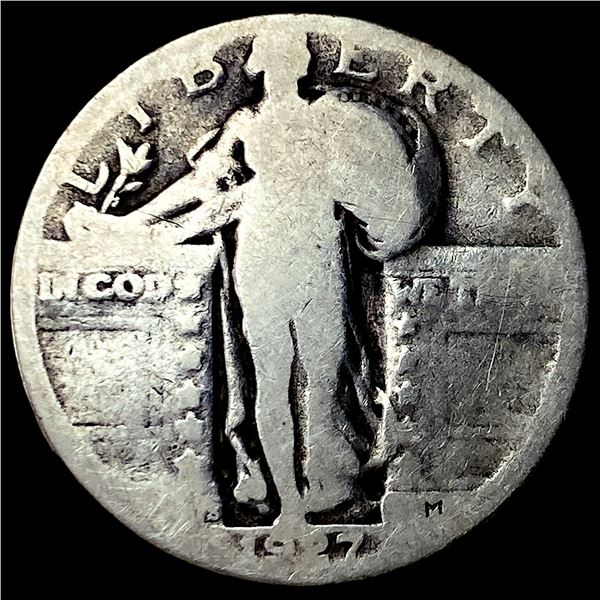 1927 Silver Standing Liberty Quarter LIGHTLY  CIRCULATED