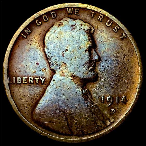 1914-D Lincoln Wheat Cent NICELY CIRCULATED