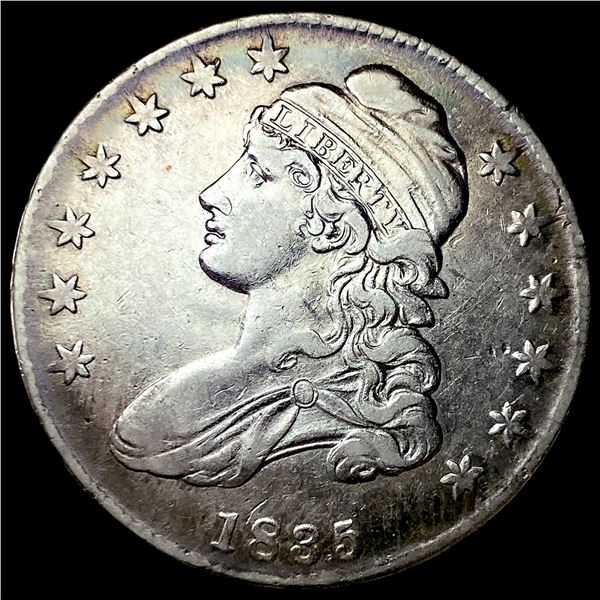1835 Silver Capped Bust Half Dollar CLOSELY  UNCIRCULATED