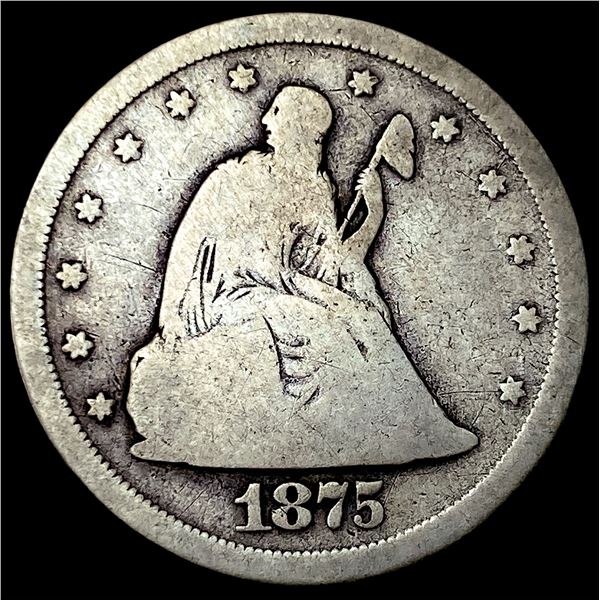 1875-S Silver Twenty Cent Piece NICELY  CIRCULATED