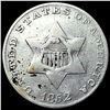 Image 1 : 1852 Silver Three-Cent Piece CLOSELY  UNCIRCULATED