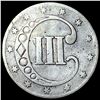 Image 2 : 1852 Silver Three-Cent Piece CLOSELY  UNCIRCULATED