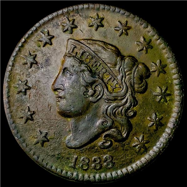 1833 Coronet Head Large Cent HIGH GRADE