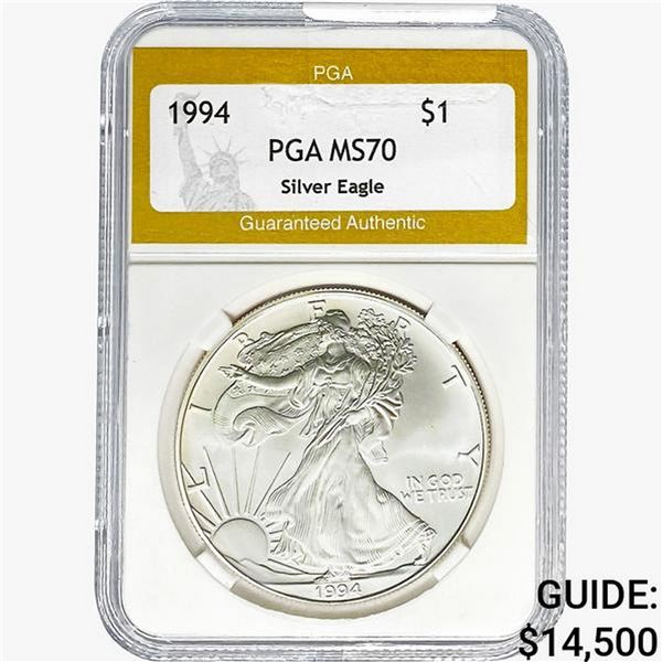 1994 American Silver Eagle PGA MS70