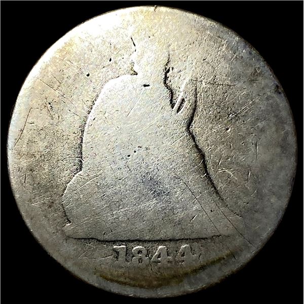 1844-O Silver Seated Quarter NICELY  CIRCULATED