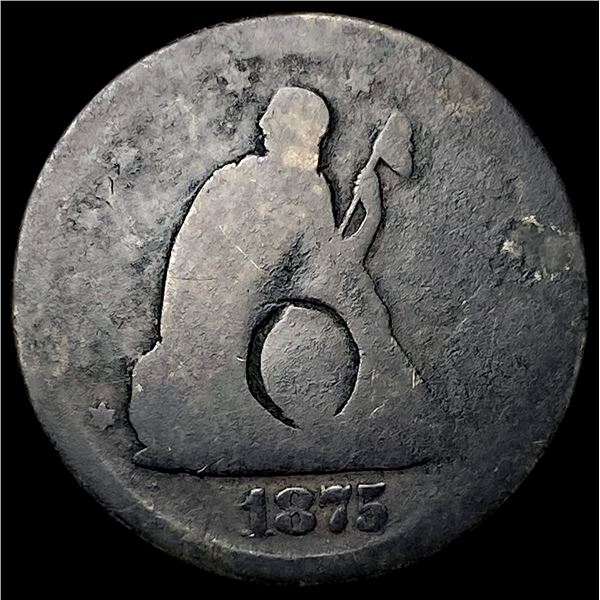 1875 Silver Seated Liberty 20 cent NICELY  CIRCULATED